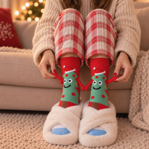 Fun Merry & Magnetic Christmas Tree Socks
