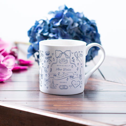 Personalised Bridal Keepsake Mug