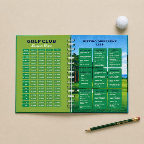 Personalised Golf Game Log Notebook