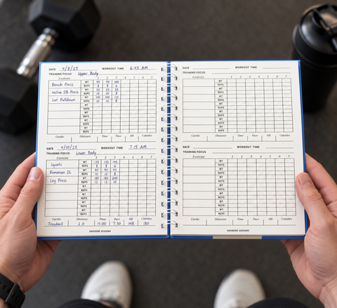 Personalised Gym Workout Log Notebook