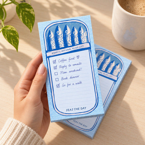Personalised Sardine To-do Pad