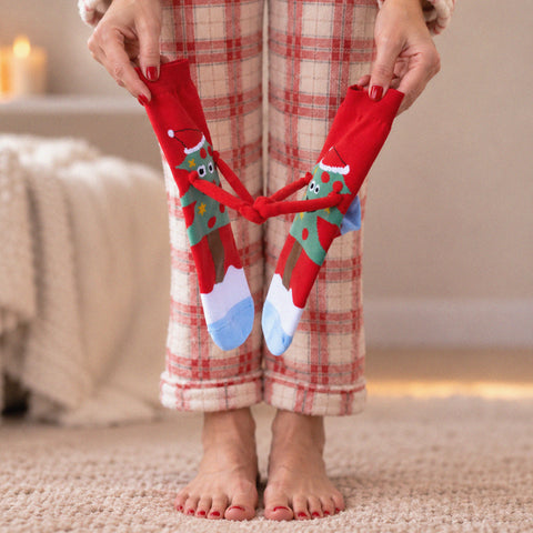 Fun Merry & Magnetic Christmas Tree Socks