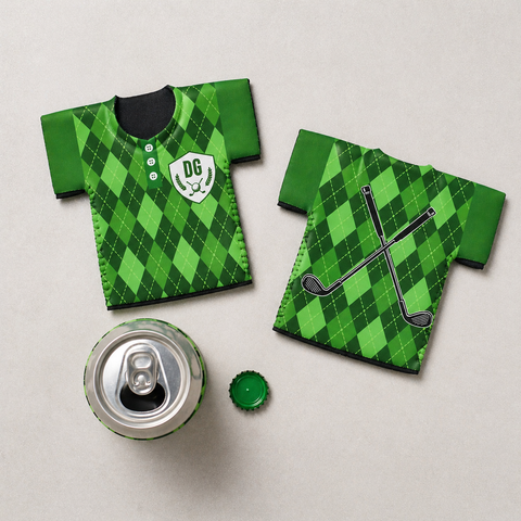 Personalised Golf Shirt Can Cooler