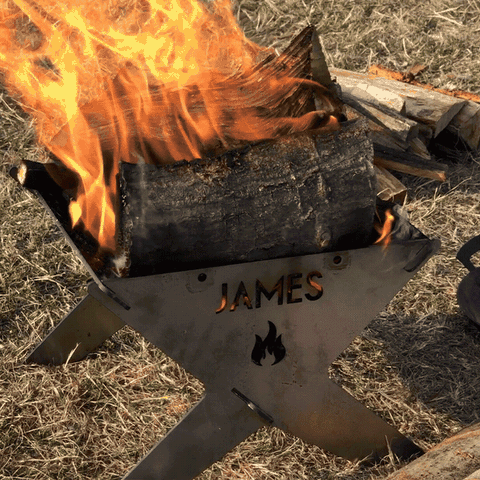Personalised Slot Together Portable Camping Fire Pit