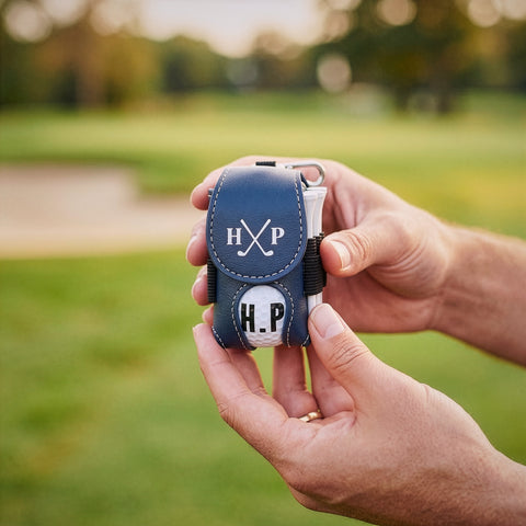 Personalised Golf Ball And Tee Holder