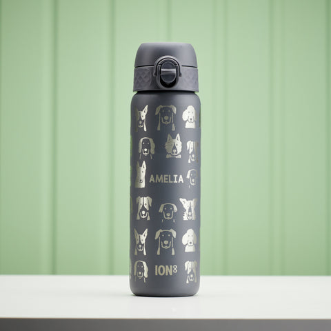 Personalised Dog Children's School Ion8 Water Bottle