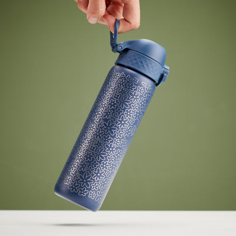 Personalised Flower Power Children's School Ion8 Water Bottle