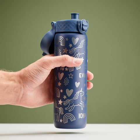 Personalised Unicorn Children's School Ion8 Water Bottle