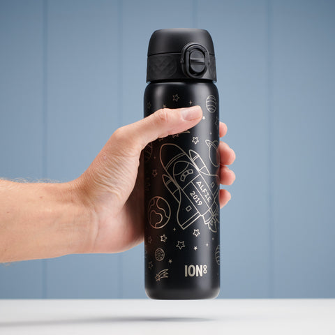 Personalised Space Rocket Children's School Ion8 Water Bottle