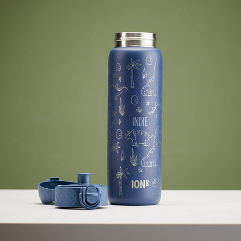 Personalised Dinosaur Children's School Ion8 Water Bottle