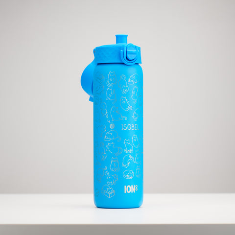 Personalised Cat Children's School Ion8 Water Bottle