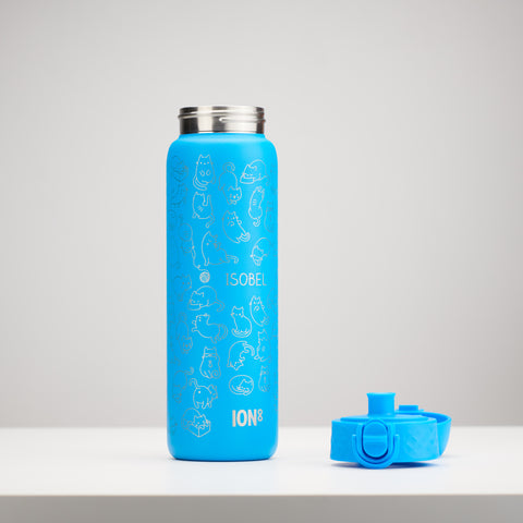 Personalised Cat Children's School Ion8 Water Bottle