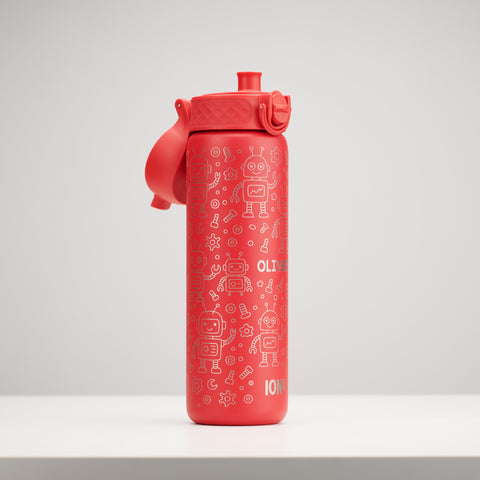 Personalised Robot Children's School Ion8 Water Bottle