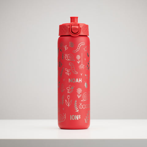 Personalised Bug Children's School Ion8 Water Bottle