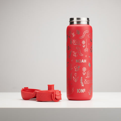 Personalised Bug Children's School Ion8 Water Bottle
