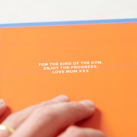 Personalised Gym Workout Log Notebook