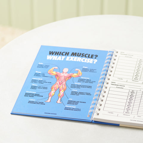 Personalised Gym Workout Log Notebook