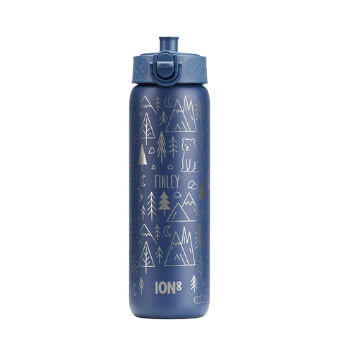 Personalised Bear & Mountains Children's School Ion8 Water Bottle