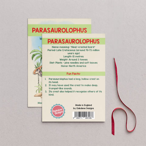 Wooden Parasaurolophus Dinosaur Christmas Tree Decoration