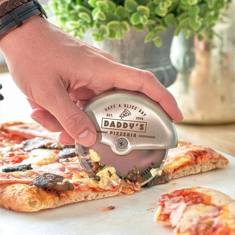 Personalised Stainless Steel Pizza Cutter