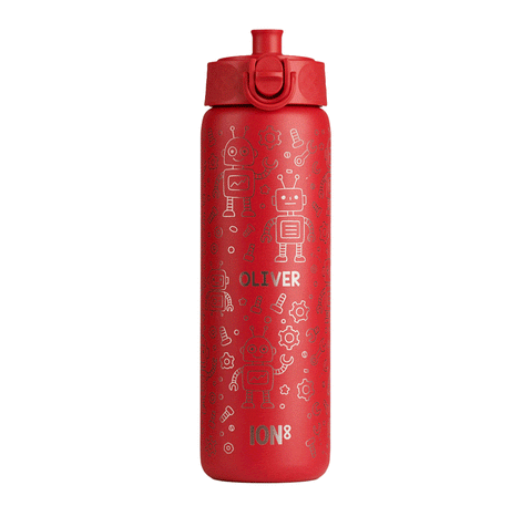 Personalised Robot Children's School Ion8 Water Bottle