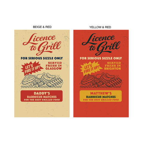 Personalised Wooden BBQ Matches