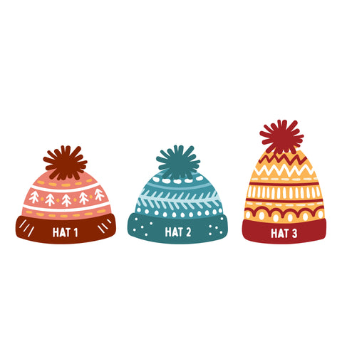 Personalised Wooly Hat Pom Pom Christmas Decoration