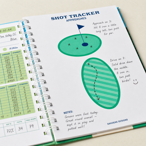 Personalised Golf Game Log Notebook
