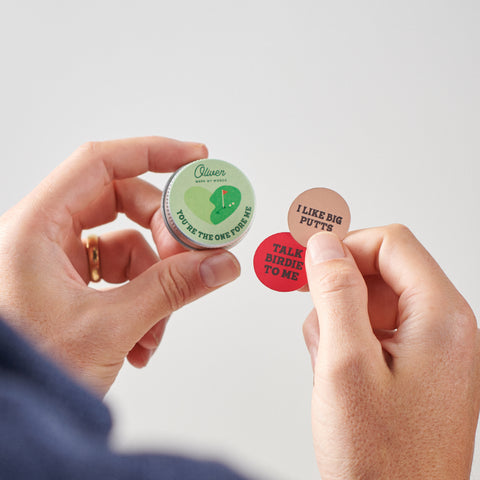 Personalised Couple's Funny Golf Ball Markers