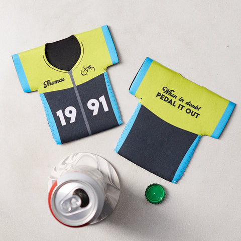 Personalised Cycling Shirt Can Cooler