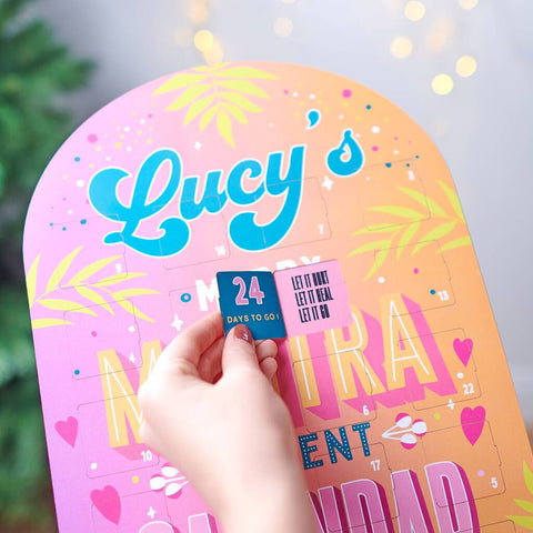 Oakdene Designs Advent Calendar Personalised Merry Mantra Advent Calendar