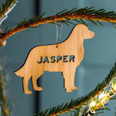 Bamboo Personalised Pet Christmas Decoration