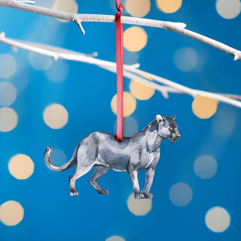 Oakdene Designs Christmas Decorations Black Panther Christmas Tree Decoration