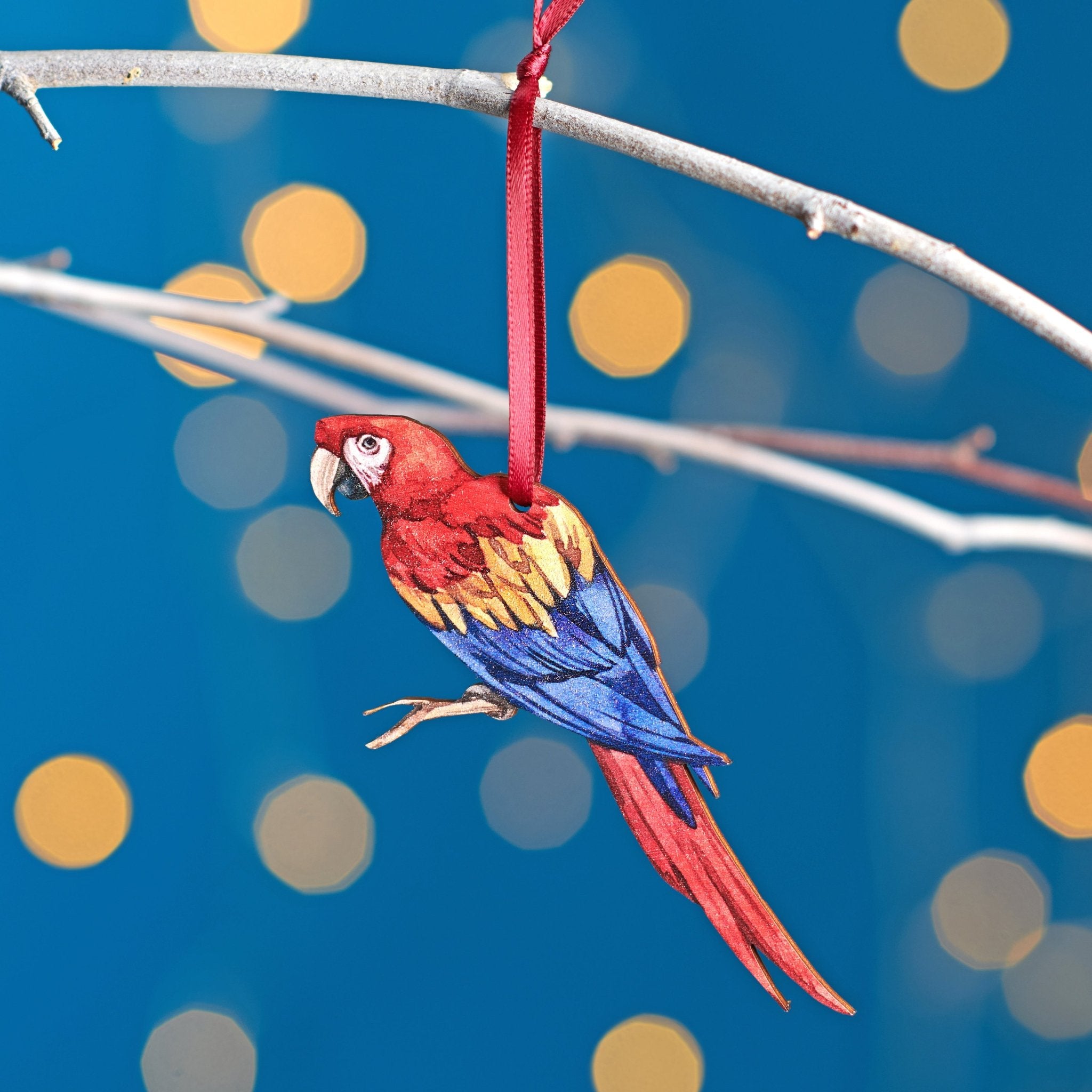 Oakdene Designs Christmas Decorations Macaw Parrot Christmas Tree Decoration