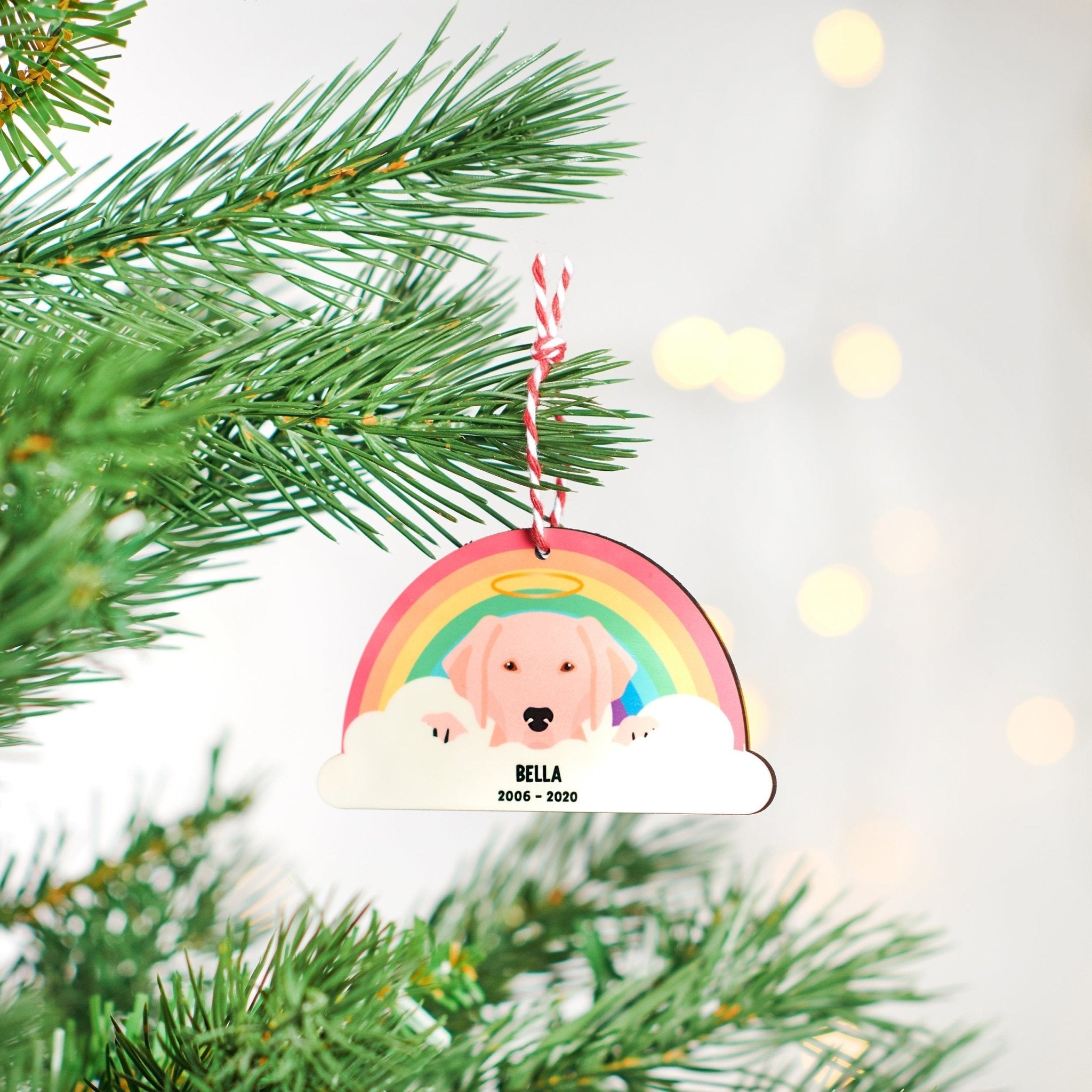Oakdene Designs Christmas Decorations Personalised Pet Memorial Decoration