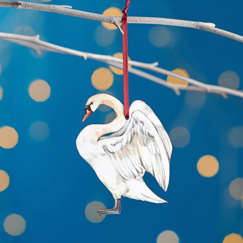 Oakdene Designs Christmas Decorations Swan Christmas Tree Decoration