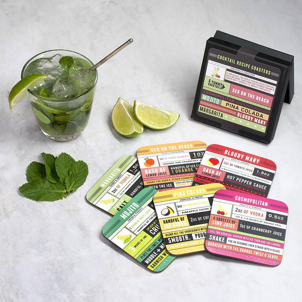 Personalzed Slate Cocktal Coaster Set • Unque Gft For Drnk Lover - View #5