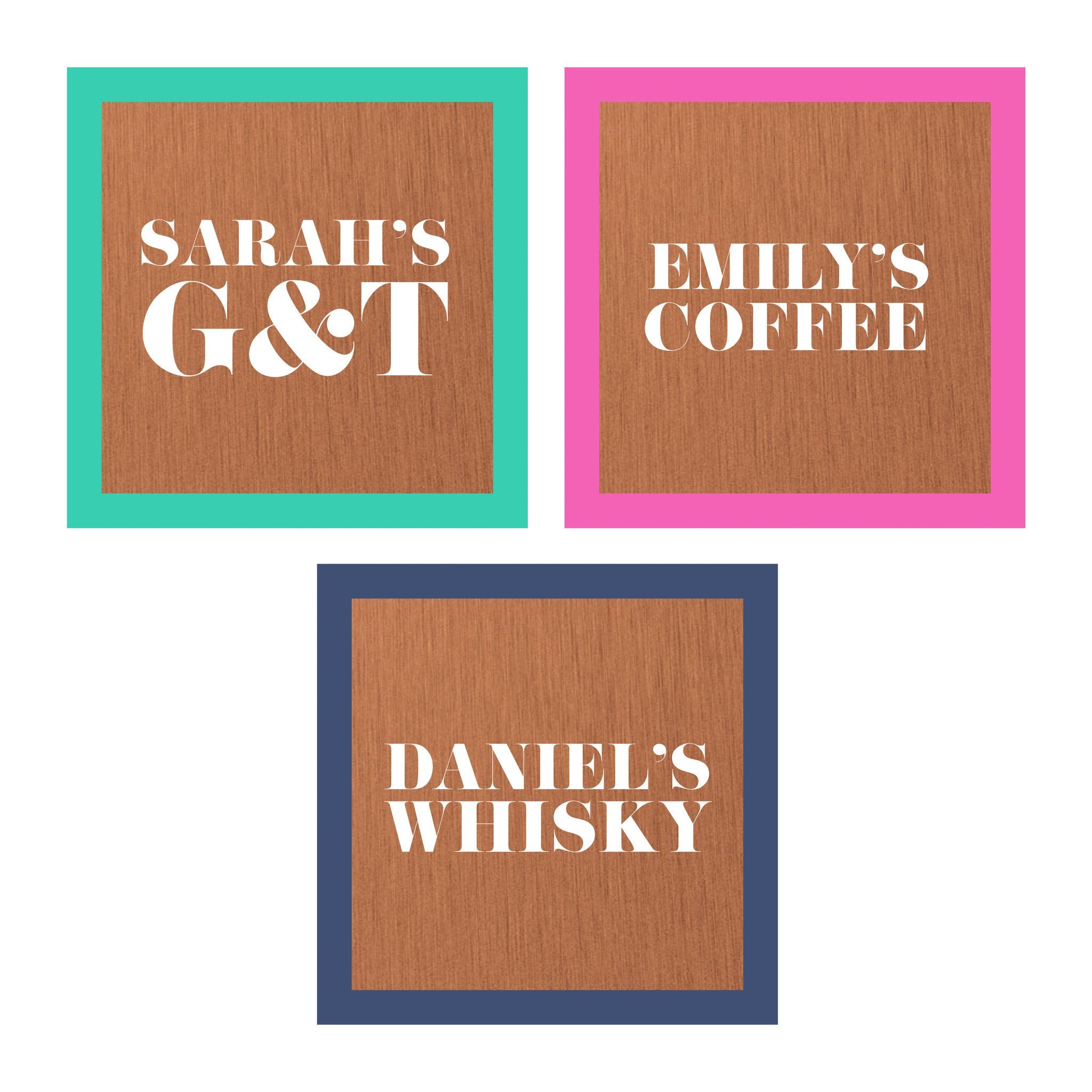 Interdesign Coasters Personalised Solid Copper Drink Coaster – Oakdene Designs
