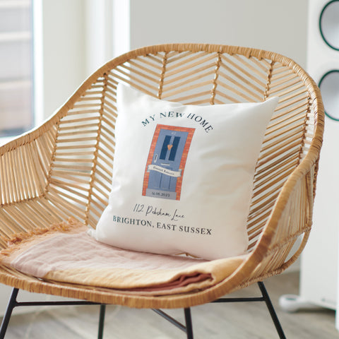 Oakdene Designs Cushions Personalised 'New Home' Front Door Cushion