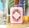 Oakdene Designs Food / Drink Personalised Floral Gin Hip Flask