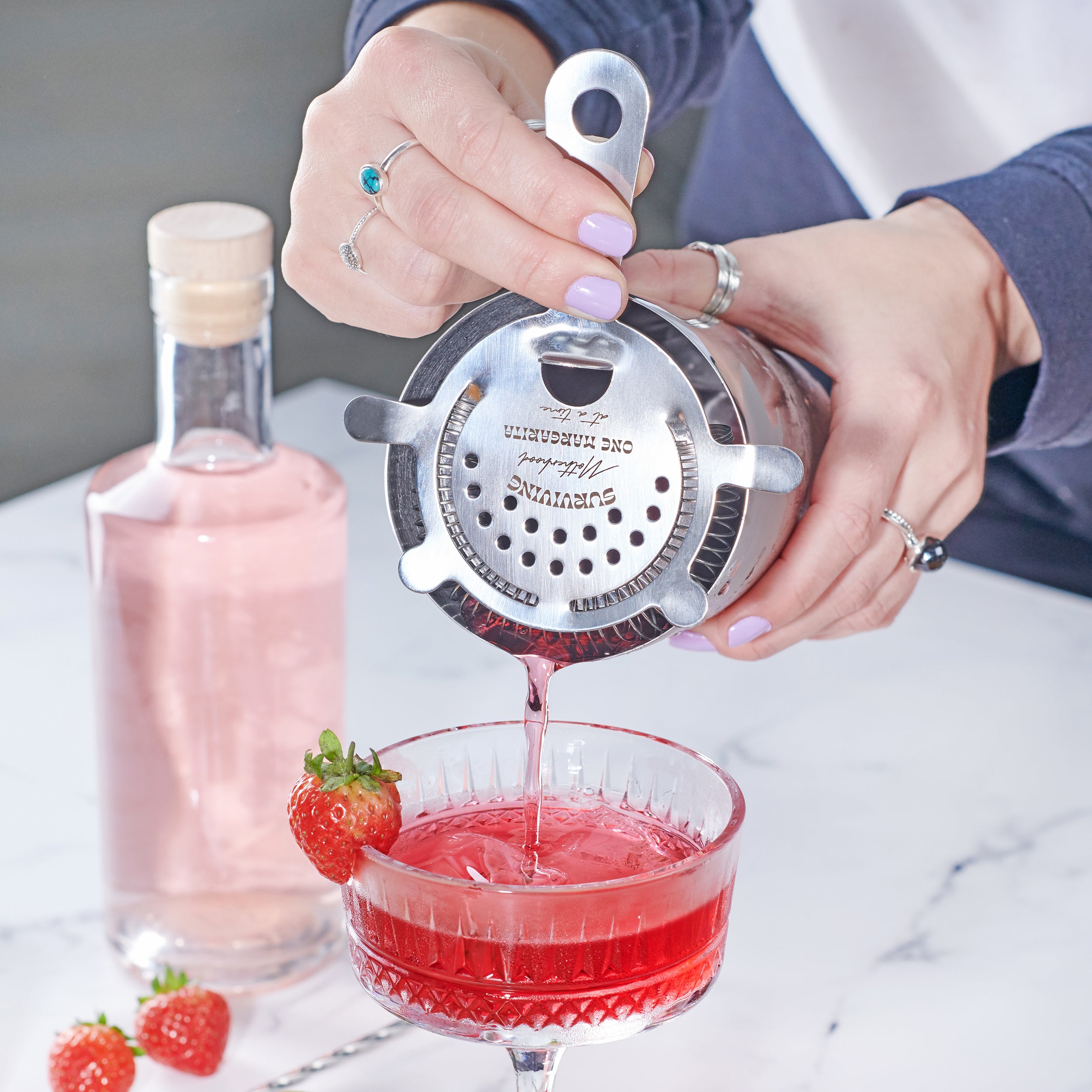 Oakdene Designs Food / Drink Personalised Funny Motherhood Cocktail Pourer
