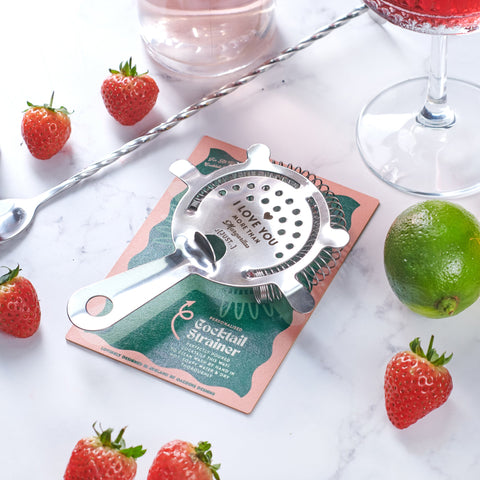 Oakdene Designs Food / Drink Personalised 'I Love You More' Couples Cocktail Pourer