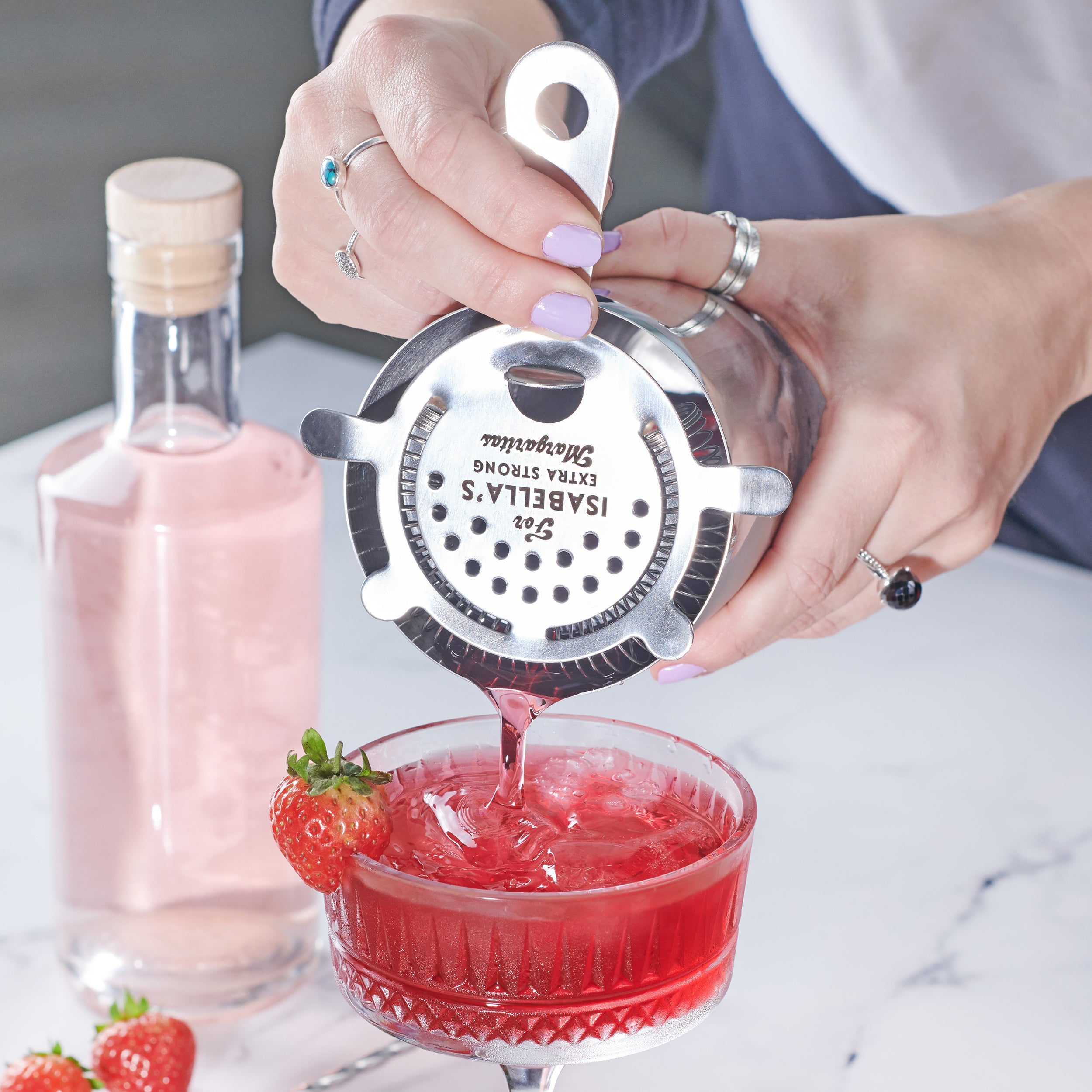 Oakdene Designs Food / Drink Personalised Metal Cocktail Strainer