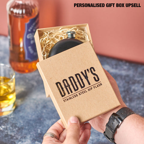 Oakdene Designs Food / Drink Personalised Whisky Label Hip Flask