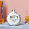 Oakdene Designs Food / Drink Personalised Whisky Label Hip Flask