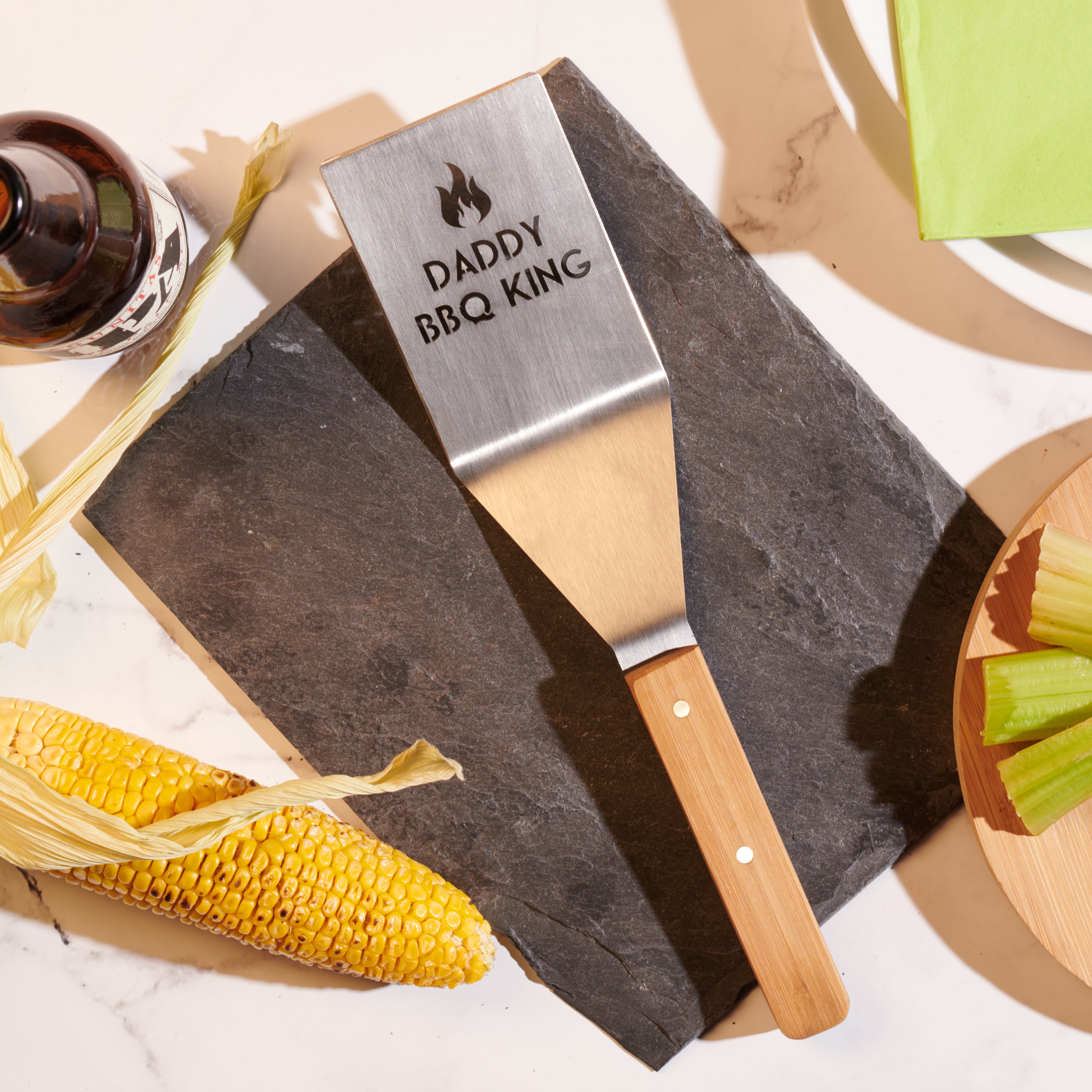 Personalised Stainless Steel BBQ Flipper