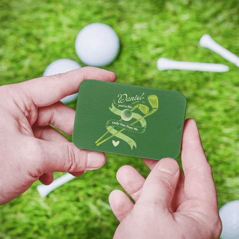 Oakdene Designs Golf Accessories Personalised 'You're The Only One Fore Me' Golf Tees In A Tin