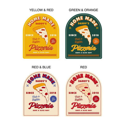 Oakdene Designs Home Decor Personalised Metal Pizza Sign