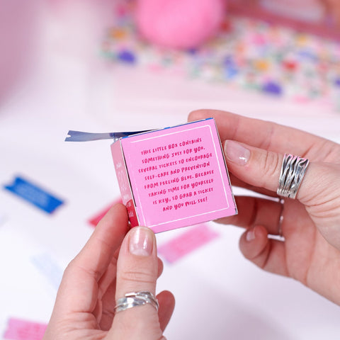 Oakdene Designs Keepsakes & Tokens 20 Days Of Self Care Ticket Dispenser