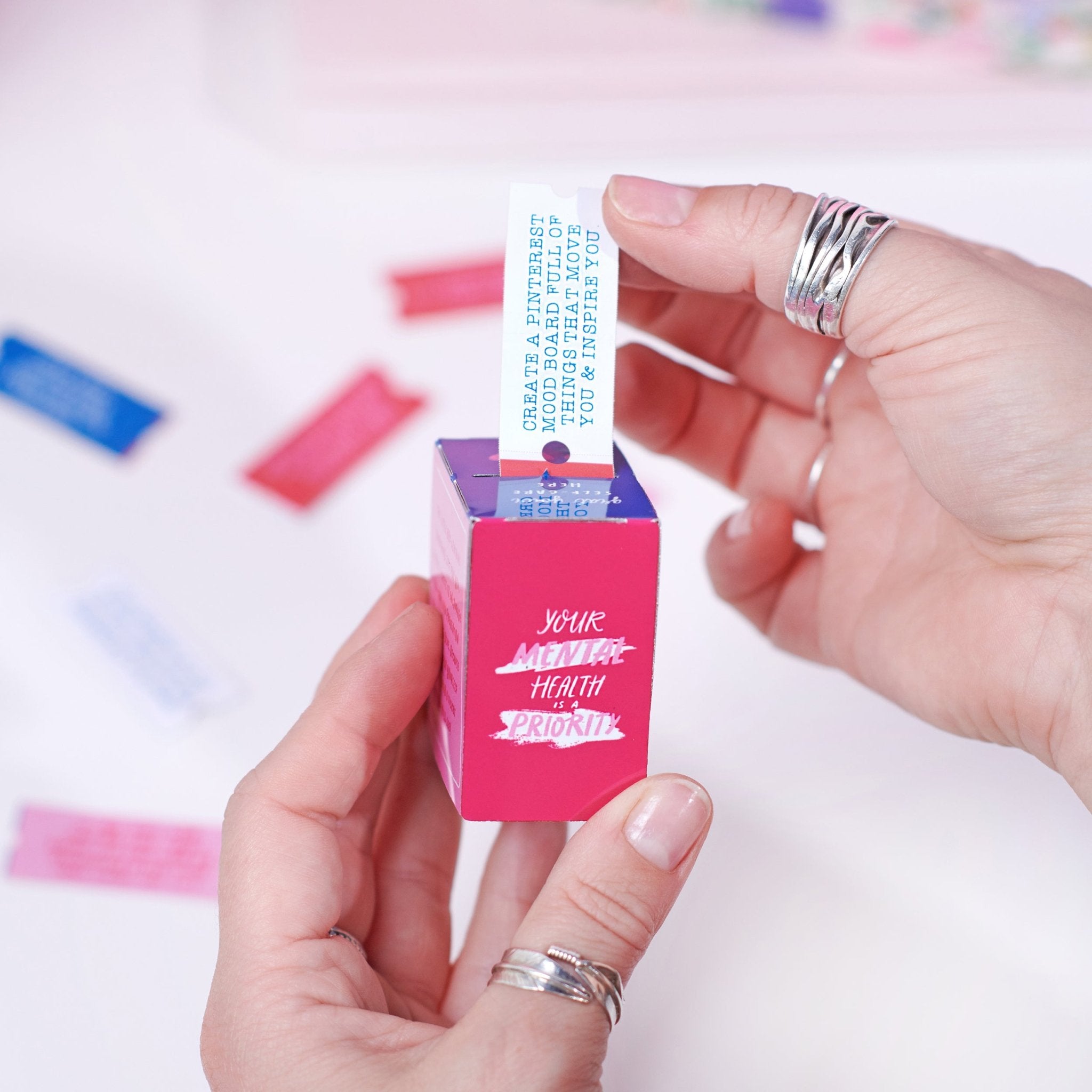 Oakdene Designs Keepsakes & Tokens 20 Days Of Self Care Ticket Dispenser